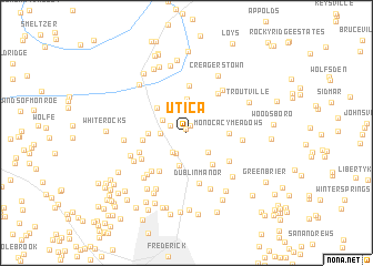 map of Utica