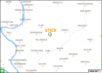 map of Utica