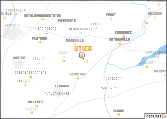 map of Utica