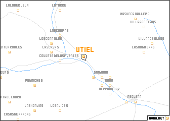 map of Utiel