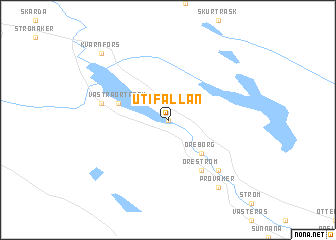 map of Utifällan