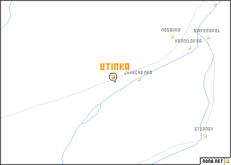 map of Utinka
