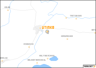 map of Utinka