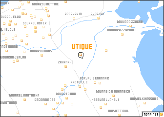 map of Utique