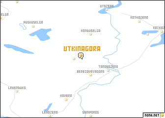 map of Utkina-Gora