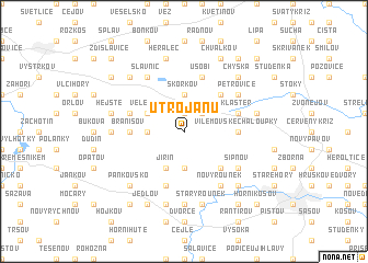 map of U Trojanŭ