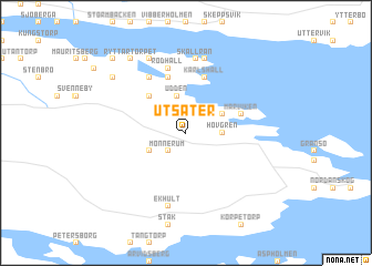 map of Utsäter