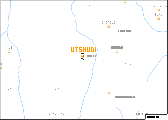 map of Utshudi