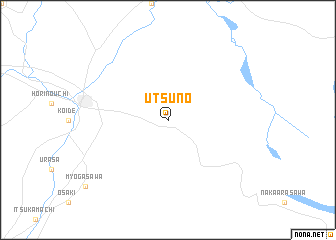 map of Utsuno