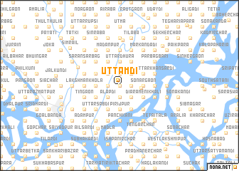 map of Uttamdi