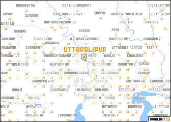 map of Uttar Alīpur