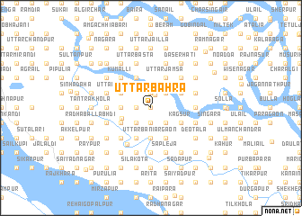 map of Uttar Bāhra