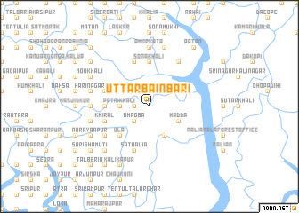 map of Uttar Bāinbāri