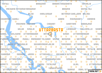 map of Uttar Bāsta