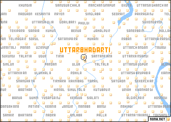 map of Uttar Bhādārti