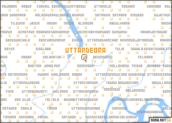 map of Uttar Deora