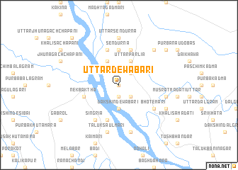 map of Uttar Dewabāri