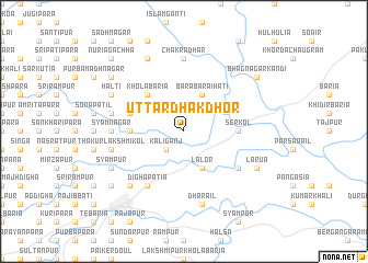 map of Uttar Dhākdhor