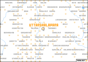 map of Uttar Dhalāpāra