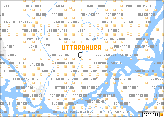 map of Uttar Dhura