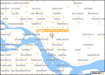map of Uttar Durgāpur