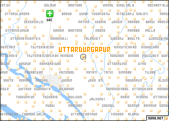 map of Uttar Durgāpur