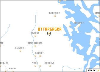 map of Uttar Gāgra