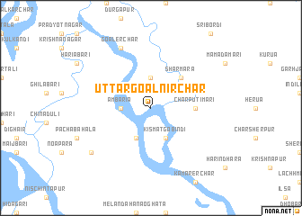 map of Uttar Goālnir Char