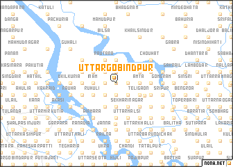 map of Uttar Gobindpur