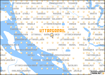 map of Uttar Gorāil