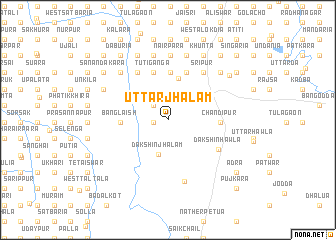 map of Uttar Jhalam