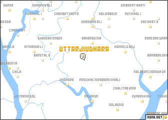 map of Uttar Jiudhara