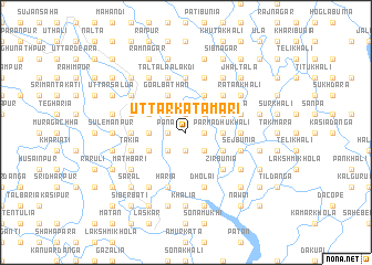 map of Uttar Kātāmāri