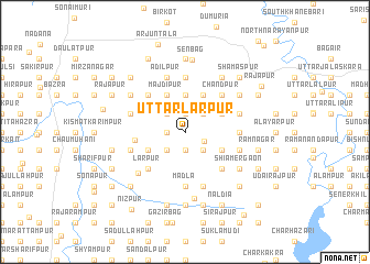 map of Uttar Lārpur