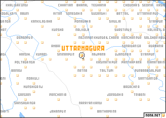 map of Uttar Māgura