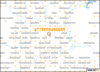 map of Uttar Mājhgaon