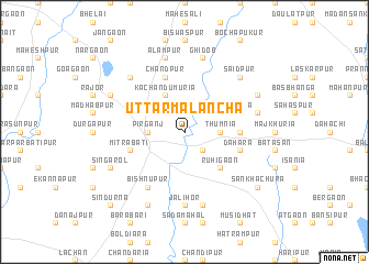 map of Uttar Mālancha