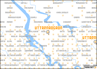 map of Uttar Naogaon