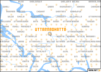 map of Uttar Naohātta