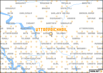 map of Uttar Pāichhāil