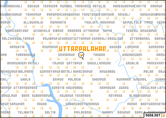 map of Uttar Pālāhār