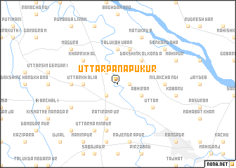 map of Uttar Pānāpukur