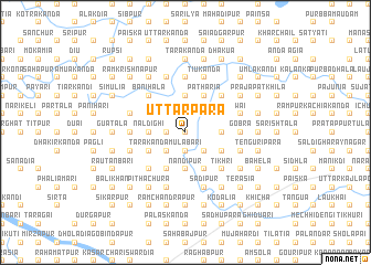 map of Uttarpāra