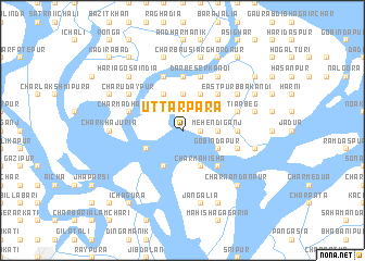 map of Uttarpāra