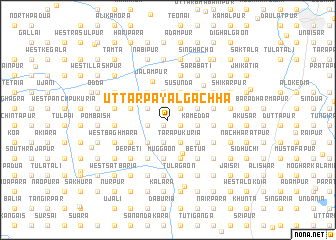 map of Uttar Payālgāchha