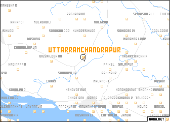 map of Uttar Rāmchandrapur