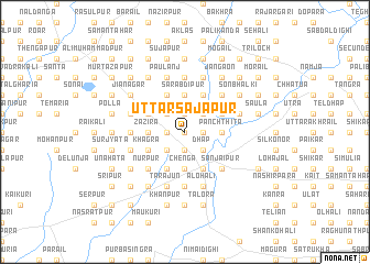 map of Uttar Sājāpur