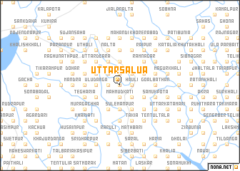 map of Uttar Salua
