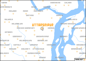 map of Uttar Srīpur