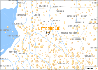 map of Uttarwāla